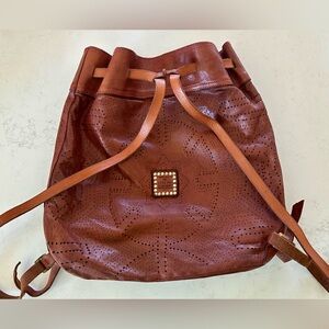Campomaggi Teodorano Italian leather drawstring backpack